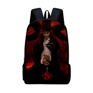 3D Cross-border New Strange Story Season 5 untuk Ransel Pelajar Berlapis Ganda dari Bahan Polyester Tahan Aus - Product Image 4