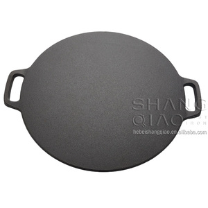 13-Inch Cast Iron Roti Tawa Double Handled Cast Iron Crepe <strong>Pan</strong> for Dosa and Tortillas - Product Image 2