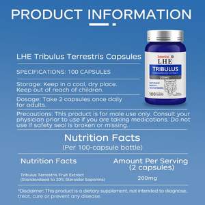 Cápsulas de Tribulus de Alta Calidad, Suplemento Dietético de Absorción Mejorada para Adultos - Product Image 3