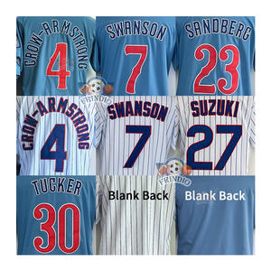 Versandfertige Neue Genähte 7 Swansones 23 Sandberges 30 Tuckeres 4 Crow Armstronges Chicago Baseball Trikots - Product Image 1