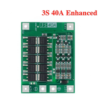 Chargeur de batterie Li-ion 3S 40A, module de cellule Lipo, carte PCB BMS avec protection de circuit pour perceuse moteur 12,6V et équilibrage