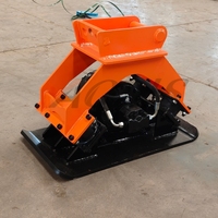 Compacteur à plaques vibrantes hydrauliques PERMCO à fort impact pour excavatrice de 5 à 9 tonnes