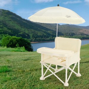 Chaise de salle à manger pour bébé petite chaise pliante <span class=keywords><strong>3</strong></span> mois-<span class=keywords><strong>3</strong></span> <span class=keywords><strong>ans</strong></span> chaise de plage avec parasol/siège d'appoint portable léger pour bébé - Product Image 3