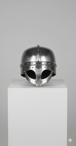 Casque historique des Vikings en acier doux de calibre 18, finition polie, prix de gros - Product Image 3