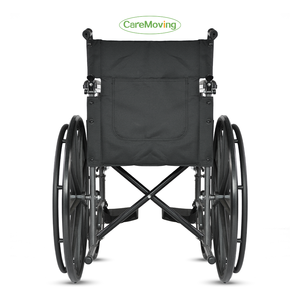 Silla de ruedas manual ligera con reposabrazos ajustable Material de acero portátil Función plegable Silla de ruedas - Product Image 3