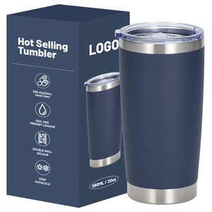 Bouteille d'eau à double paroi isolée, gobelet à bière sous vide isolé avec couvercle, tasse à café, mug en acier inoxydable de voyage, garde au froid pendant 12 heures - Product Image 4