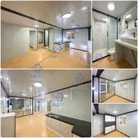 Maison préfabriquée extensible en conteneur solaire de 20 pieds ou 40 pieds, 1, 2, 3, 4 ou 5 chambres, cuisine de luxe, mini-maison