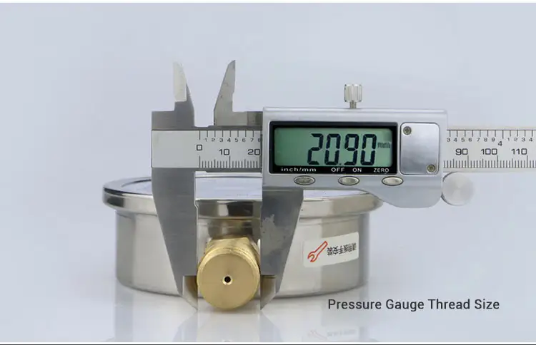 Prezzo di fabbrica 100mm 40bar psi Bourdon tipo di tubo glicerina riempimento resistenza agli urti manometro idraulico