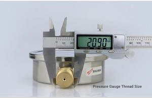 공장 가격 100mm 40bar psi 부르동 튜브 타입 글리세린 충전 충격 저항 유압 압력계 - Product Image 6