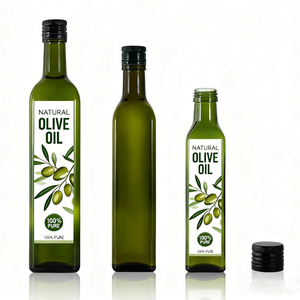 Botella <span class=keywords><strong>de</strong></span> Vidrio Personalizable para Aceite <span class=keywords><strong>de</strong></span> Oliva, Transparente, Verde Ámbar, Vacía, <span class=keywords><strong>de</strong></span> 250 ml, 500 ml, 750 ml, 1 <span class=keywords><strong>L</strong></span>, Botellas Marasca con Tapas Ropp - Product Image 4