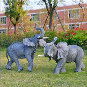 Jingujin New Stock Arrival Elephant Fiberglass Sculpture Fiberglass Sculpture Nativity Set For Street