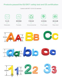 Juego de imanes a juego para niños, letra alfabética para niños pequeños, aprendizaje adicional en el aula y educación en el hogar - Product Image 4