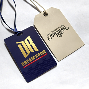 Etiqueta colgante de metal galvanizada con logotipo grabado personalizado DP38 para ropa de alto brillo y bolsas de ropa de lujo para sombreros - Product Image 5