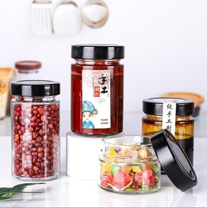 Bán buôn thiết kế mới xi lanh lọ thủy tinh dễ dàng kết thúc mở cho mứt thực phẩm lưu trữ nước sốt Dưa Chua Mật Ong Bảo quản với thiết kế mới - Product Image 6