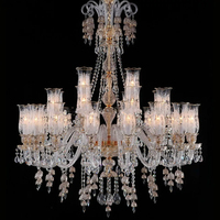 DUOMEIJU Villa Luxueux Lustre Jump Floor Light Hôtel Escalier Spiral Noir Rectangle Cristal LED Métal Dimmable Milieu