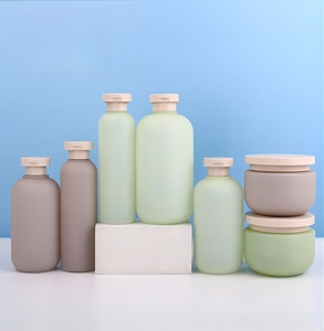 Custom Logo Soft Touch HDPE <strong>Plastic</strong> <strong>Squeeze</strong> <strong>Bottles</strong> 300ml 500ml Flip Cap for Lotion Shampoo Body Wash Hair Care Skincare Set - Product Image 2