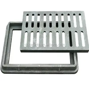 Resin Fiberglass Sidewalk Drain Grate Composite Material EN124 Water Grate Manhole Cover Fiberglass Rectangular Manhole Cover