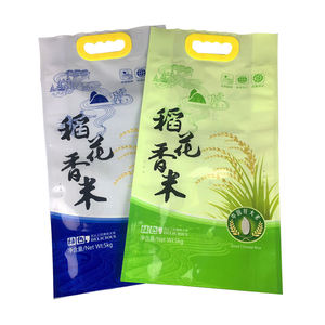 공장 직접 판매 비닐 쌀 가방 전체 인쇄 복합 가방 재사용 가능한 플라스틱 PE + PA 소재 쌀 포장 가방 - Product Image 1