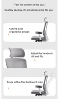 Fauteuil de bureau ergonomique pivotant et inclinable en tissu maillé, confortable et moderne, idéal pour le travail sur ordinateur – Vente en gros