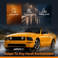 Ensemble de phares compatible avec Ford Mustang 2005 2006 2007 2008 2009 Pare-chocs Phares