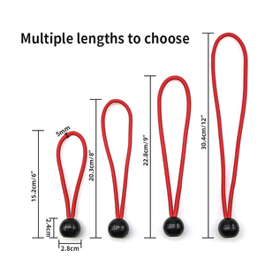 4 Mét 8Inch UTV ATV Cargo <span class=keywords><strong>Net</strong></span> Lashing Bungee Bóng Dễ Dàng Sử Dụng Tarps Tie Xuống Dây Đàn Hồi Bungee Dây Với Bóng Và Móc - Product Image 4