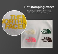 Étiquettes de vêtements en caoutchouc silicone, logo thermocollant, étiquette en silicone à transfert thermique, vente en gros, étiquette d'entretien en PVC souple lavable, étiquette de vêtement