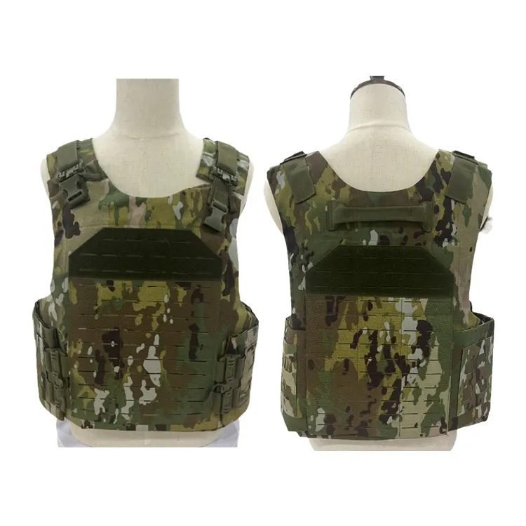 2024 Light Weight Dacron 1000D Fabric Combat Plate Carrier Waterproof Molle Chaleco Tactico Tactical Cp Multicam Tactical Vest
