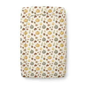 Draps de <span class=keywords><strong>lit</strong></span> bébé tricotés classiques toutes saisons, motif dessin animé automne, doux, ajustés, anti-bactériens, en coton biologique - Product Image 1