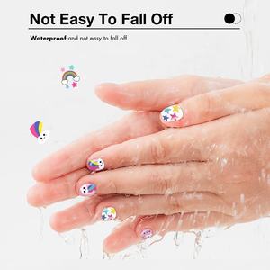 Unghie all'ingrosso copertura completa unghie artificiali per bambini regalo adorabile bambine premere unghie bambini - Product Image 3