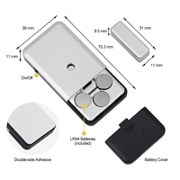 Sensor de Alarma de Seguridad Magnético para Puertas y Ventanas, Sensor de Alarma Antirrobo para el Hogar