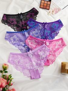 女性用パンティーブリーフ5個マルチカラー女性用 - Product Image 3