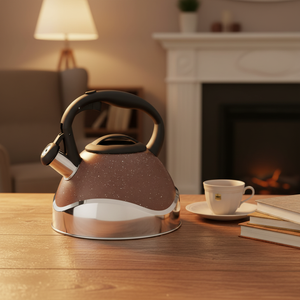 Bouilloire sifflante en acier inoxydable 2L/2.5L/3L, fond à induction, peinture colorée, 800W, compatible lave-vaisselle, <span class=keywords><strong>chauffe</strong></span>-<span class=keywords><strong>eau</strong></span> pour le thé, usage domestique - Product Image 4