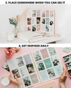 Stampa personalizzata manifestazione di bordo sogno di stato d'animo Kit di bordo libro con immagini <span class=keywords><strong>e</strong></span> citazioni di carta Set - Product Image 6