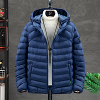 Veste matelassée à bulles L-7XL surdimensionnée, légère et chaude personnalisée pour hommes Veste bouffante Manteau en duvet pour hommes