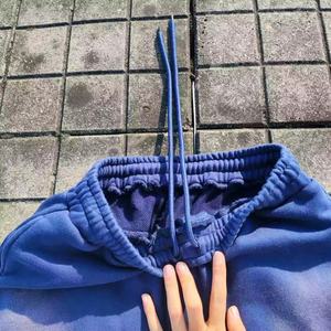 OEM Custom Logo High Quality <b>Men</b> Black Patch Applique Embroidery Acid Wash Sweat Pants Flared Sweatpants Man - Product Image 5