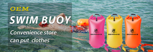 Открытая вода от производителя, складное портативное безопасное ПВХ надувное плавательное устройство, буй для бассейна, буй для плавания с сухим мешком - Product Image 3