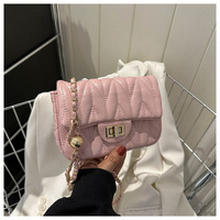 Tas selempang bahu kulit PU wanita, tas selempang desainer kustom murah untuk wanita