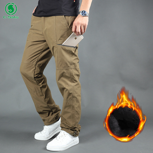 <span class=keywords><strong>Pantaloni</strong></span> Cargo Invernali da <span class=keywords><strong>Uomo</strong></span>, Impermeabili, <span class=keywords><strong>Foderati</strong></span> in Pile, Spessi, con Tasche Multiple per Attività all'Aperto - Product Image 4