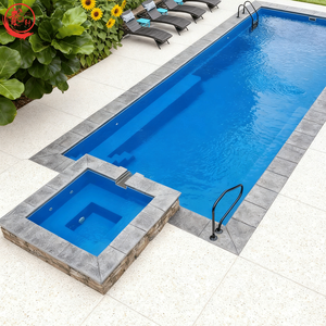 Piscina <span class=keywords><strong>de</strong></span> Fibra <span class=keywords><strong>de</strong></span> Vidrio Personalizada <span class=keywords><strong>de</strong></span> Gran Tamaño con Revestimiento Azul, Gelcoat GRP, para Hogar, Hotel, Piscina Irregular Pública, Piscina <span class=keywords><strong>de</strong></span> FRP - Product Image 1