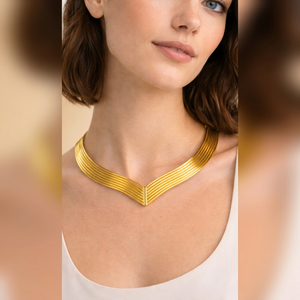 Conjunto de Joyería de Moda para Mujer, Collar y Pulsera Clásicos con Baño de Rodio y Oro sobre Latón Geométrico - Product Image 3