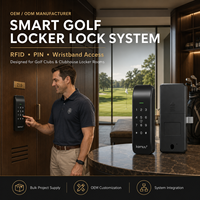 Casilleros Inteligentes A860 para Almacenamiento de Paquetes, Cerraduras para Proyectos de Clubes de Golf, Gimnasios, Spas y Resorts, con Acceso por RFID, PIN y Pulsera, Fabricante OEM ODM