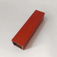 Columna de Entrada Cuadrada de Madera y Plástico, Material WPC para Techo Interior