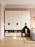 Armoire pour enfants écologique, armoire moderne personnalisée avec un grand espace de rangement pour la chambre des enfants, la maison