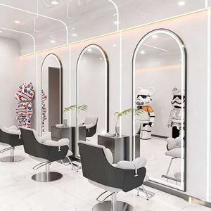 Miroir de salon de coiffure professionnel avec éclairage, simple, simple face, inclinable - Product Image 3