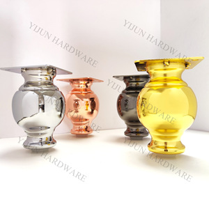Rose <b>Gold</b> Vase Shaped <b>Sofa</b> Legs Aluminum Alloy Heavy Duty Contemporary Furniture Support For <b>Sofa</b> Cupboard - Product Image 5