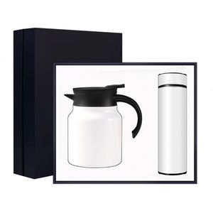 Stainless Steel Vacuum Jug And Bottle Set Orange Modern Design Personalized Gift Set - Product Image 2