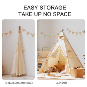 Décoration de la maison pour enfants, tente tipi pour enfants, tente de lit pour bébé indien, tente de jeu intérieure, jouets, tente de jeu pour enfants - Product Image 5