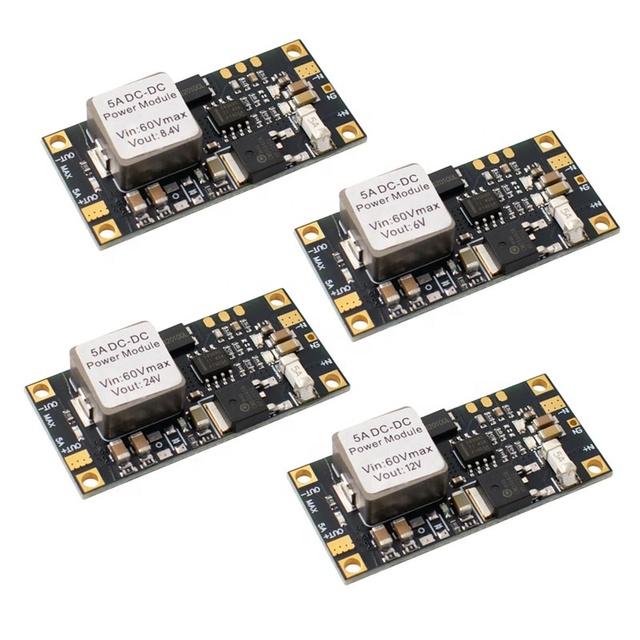 Mini DC-DC Buck Converter Module 5A Output, Low Ripple, High Power for Automotive, Drone, RC Model
