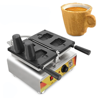 Biscuit Cookie Crème Glacée Lait Thé Tasse Gaufrier Machine Comestible Tasses À Café Faisant La Machine