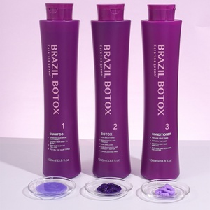 Kit de soin capillaire à la kératine sans formaldéhyde, marque privée OEM, hydratant, lissant, protéines, collagène - Product Image 2